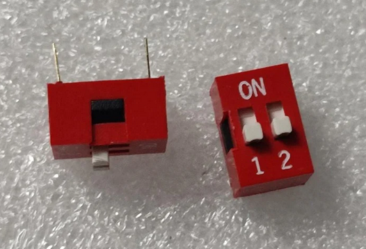 2 Way DIP Slide Switch 2.54mm Pitch
