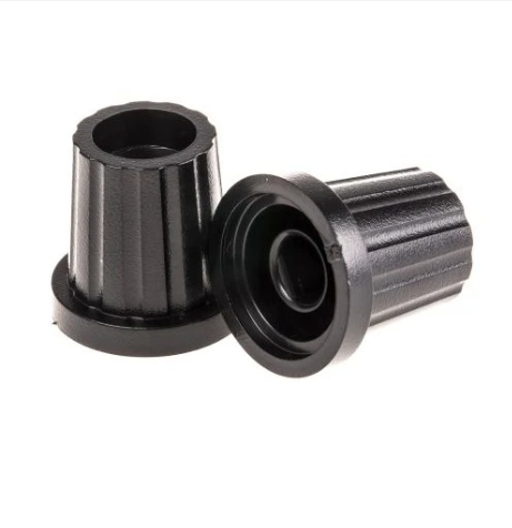 POTENTIOMETER KNOB 15.7mm Knob Diameter 6.35mm Shaft GREY PLASTIC
