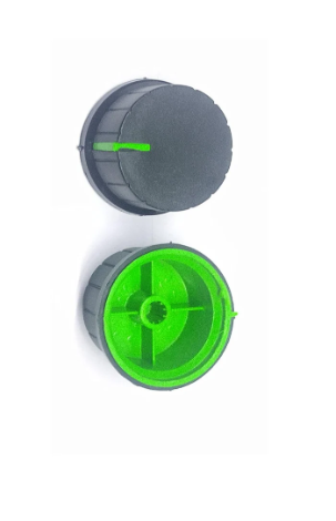 POTENTIOMETER KNOB 38mm Knob Diameter 6.35mm Shaft PLASTIC NO.3