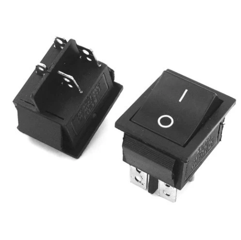 Rocker Switch 20/25A  250/125V AC DPDT On Off