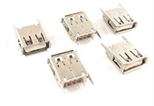 USB Socket Female Type A Straight