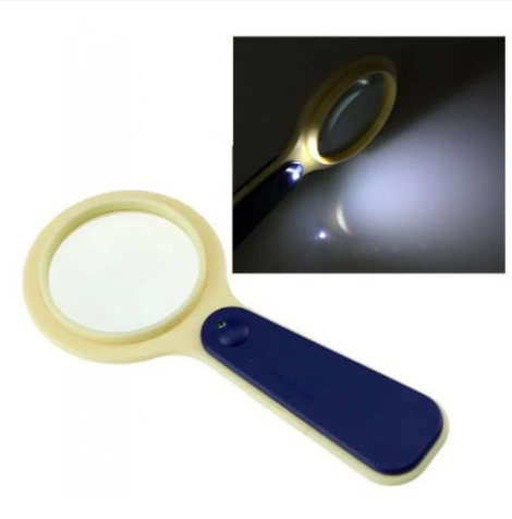 Handheld 5x Magnifier lens with LED LJ-009