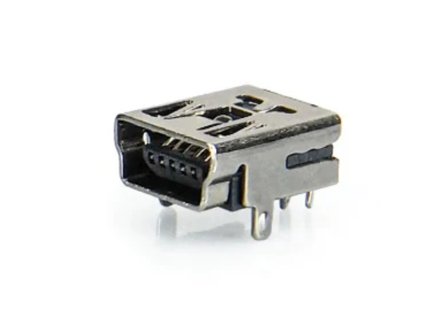 USB mini 5 Pin 2 Feet DIP Connectors Female Flat Port Jack Tail Sockect