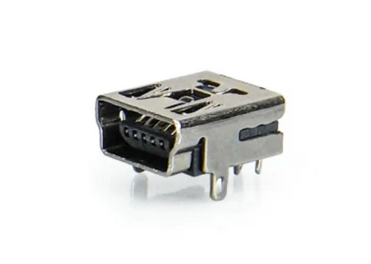 USB mini 5 Pin 2 Feet DIP Connectors Female Flat Port Jack Tail Sockect