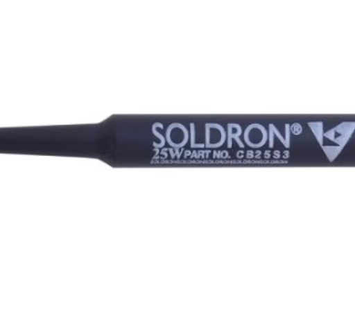 FLAT SOLDRON  25w ceramic black Bit 25 watt