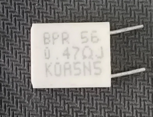 0.47 ohm 5W WIRE WOUND RESISTOR 0E47 vertical