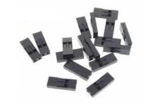 2 Pin 2.54mm Female Berg housing without wire jumper 2P