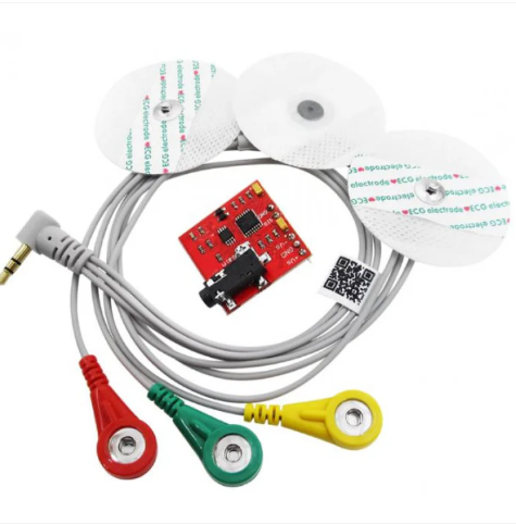 EMG Muscle Sensor Module  with Cable And Electrodes