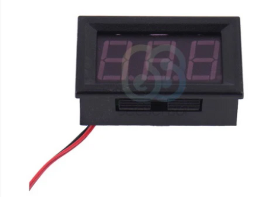 Red Digital Voltmeter AC 70-350V Panel 0.56" LED Display AC 110V 220V