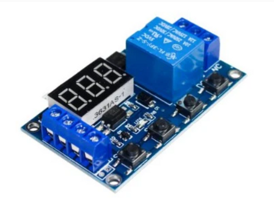 TIMER  6-30V 1-Channel Power Relay Module with Adjustable Timing Cycle 12V
