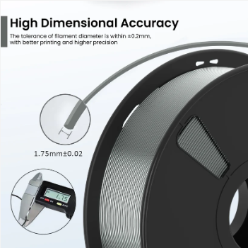 SILVER Color PLA filament 1.75mm 1kg 3d printer