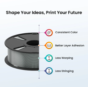 SILVER Color PLA filament 1.75mm 1kg 3d printer