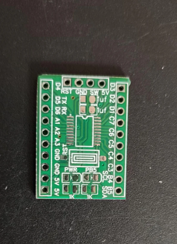 PCB FOR STM8S003F3P6/STM8S103F3P6 TSSOP20 BREAKOUT BOARD