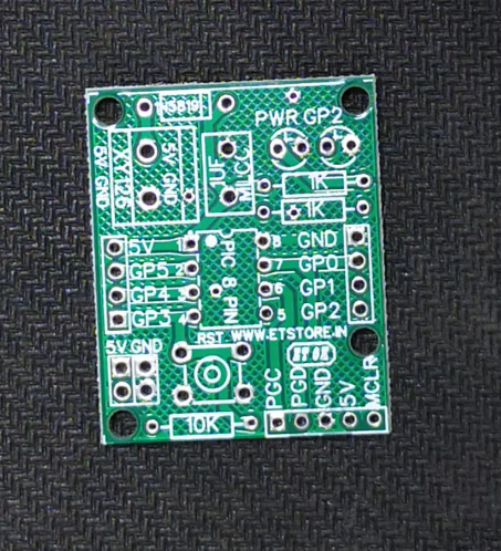 PCB FOR 8 PIN PIC12 SERIES BOARD 5V