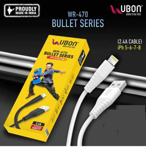 UBON WR 470  I PHONE DATA CABLE HI QUALITY AND FAST CHARGING
