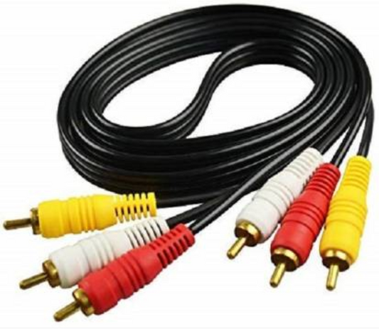 3 Pin RCA Cable Male to Male Cable 1.5m 1.5 m RCA Audio Video Cable