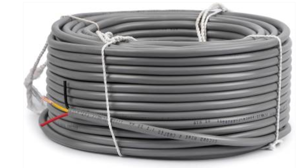 3 Core Round Cable Wire GREY 7/.0060 (7/38) 1 Meter