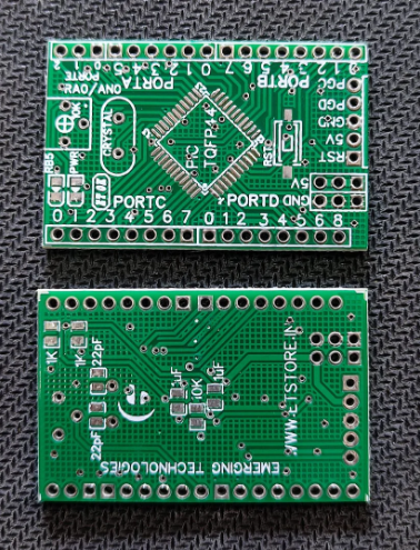 PCB FOR PIC16F887 SMD TQFP44 PIC SMD DEVELOPMENT BOARD 5V