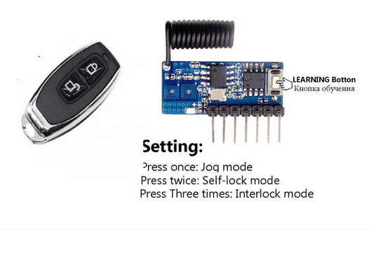 4 Channel Wireless RF Remote Controller with receiver