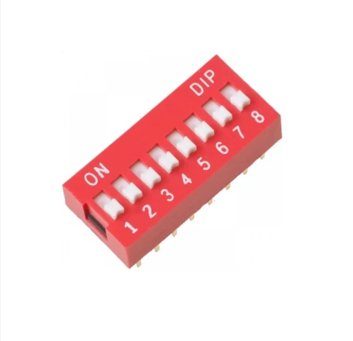 8 Way DIP Switch 2.54mm Pitch Slide