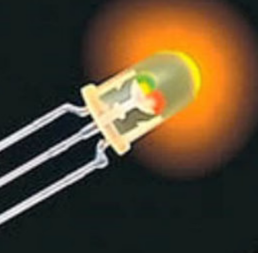 3MM BI COLOUR LED RED AND GREEN BICOLOR  COMMON ANODE EVERLIGHT IBAT13509