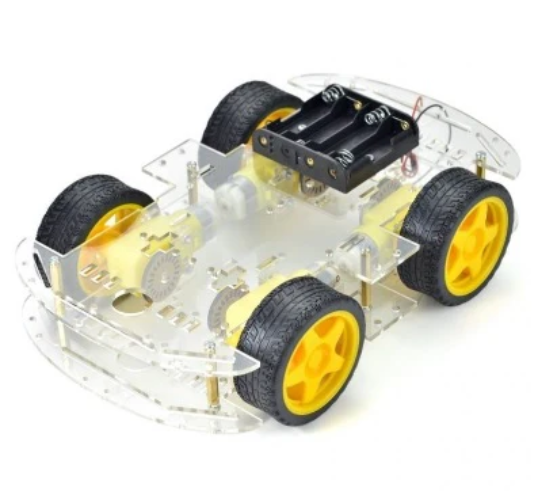 4WD Double Layer Smart Car Chassis Kit robotic 4 WD diy