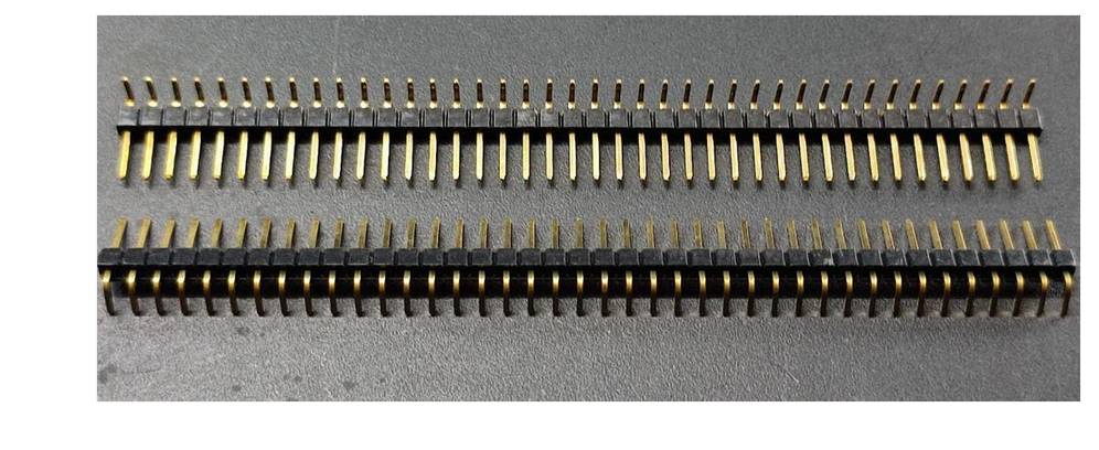 40 pin Male Right Angle gold plated Header 2.54mm 1x40p