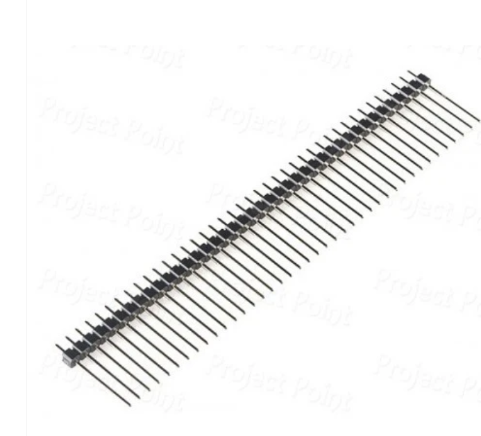 40 Pin 15mm Straight Male Header Single Row 2.54mm PITCH long needle