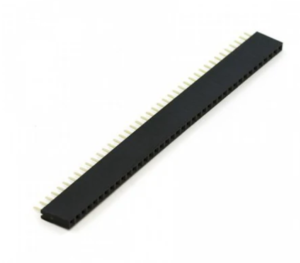 40 Pin 2.54mm Female Header 1x40 straight bergstrip