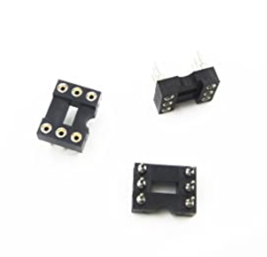 6 PIN IC BASE ROUND SOCKET OR HOLDER 2.54MM PITCH
