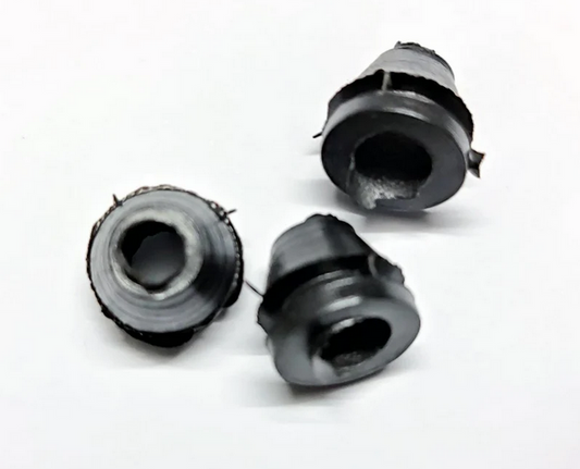 7mm to 5mm hole grommet plastic Black gromet