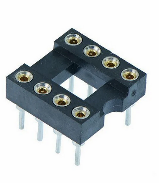 8 PIN ROUND IC BASE  SOCKET OR HOLDER 2.54MM PITCH