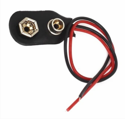9V battery snap on clip connector Holder 10CM Lead