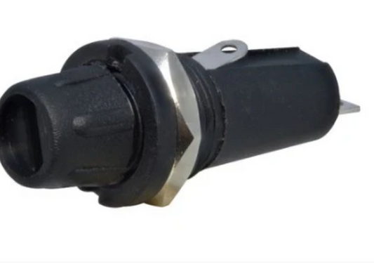Black FH1 Fuse Holder ELCOM for 5X20mm fuse