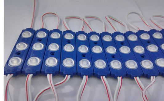 BLUE 1.5W 3 LED MODULE Strips 12V Waterproof 5730