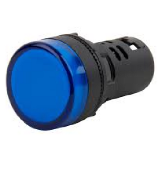 BLUE LED INDICATOR LIGHT 230V AC 22.5MM 28MM DIA
