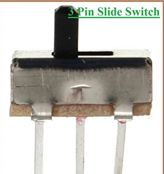 CAMAY mini SLIDE SWITCH 3 PIN SPDT SS-12D00 2.54mm pitch