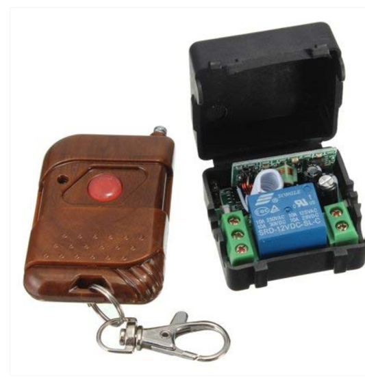 DC 12v 1CH Channel Wireless RF Remote Control Switch Transmitter Receiver 10A Relay