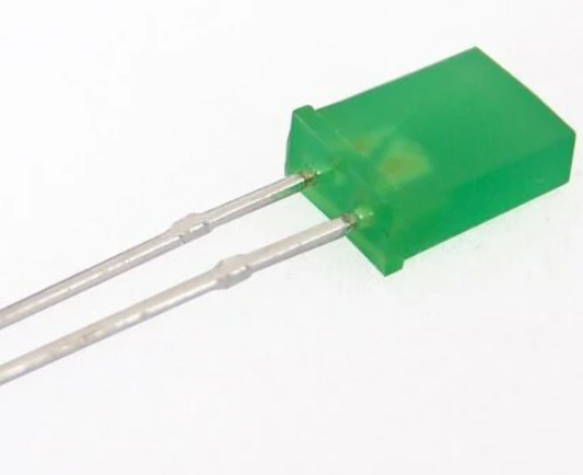 GREEN 5X2mm Rectangle FLAT LED Diffused Lens EVERLIGHT