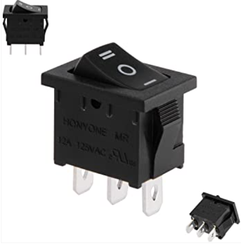 SE290 Rocker Switch 3 position 3 LEG SPDT 250V 4A On Off On