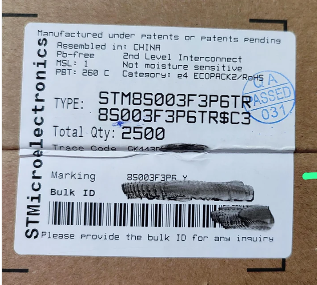 STM8S003F3P6 SMD TSSOP20 microcontroller ST