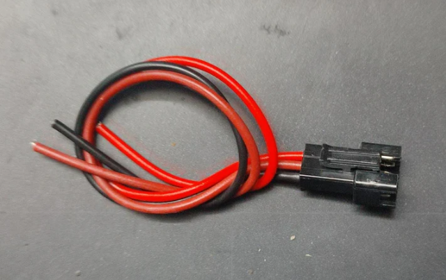 3 Pin JST-SM male Connector 15CM FST 7/38 WIRE IBAT11530