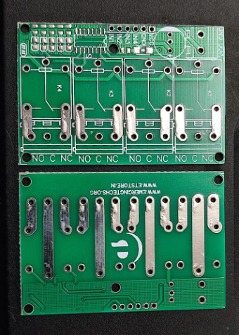 PCB FOR 4 channel 5v or 12v High trigger RELAY MODULE