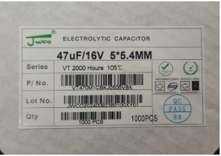 47UF 16V SMD CAPACITOR ELECTROLYTIC