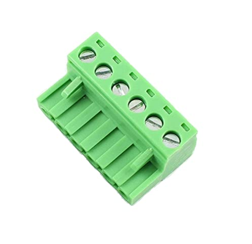 XY2500 6pin 5MM PITCH Right Angle FEMALE Terminal Block Connector