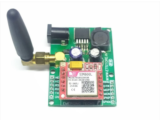 SIM800L GPRS GSM Module  Board with power supply and antenna