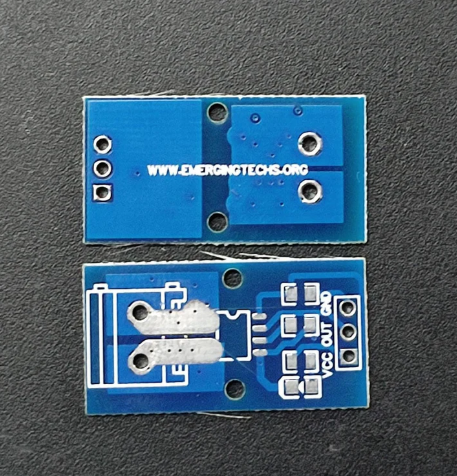 PCB FOR ACS712 OR ACS723 CURRENT SENSOR