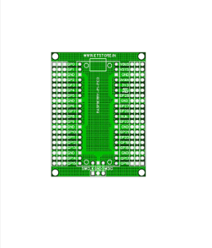 Raspberry Pi Pico Breakout board Shield pcb