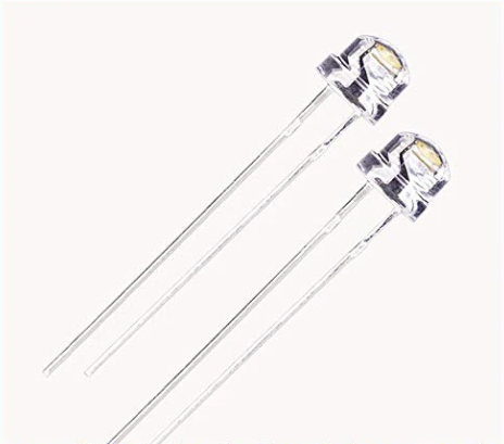 WHITE 5MM DOME LED Strawhat