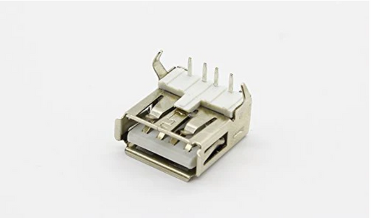 USB 4 Pin A Type Female Right Angle Connector